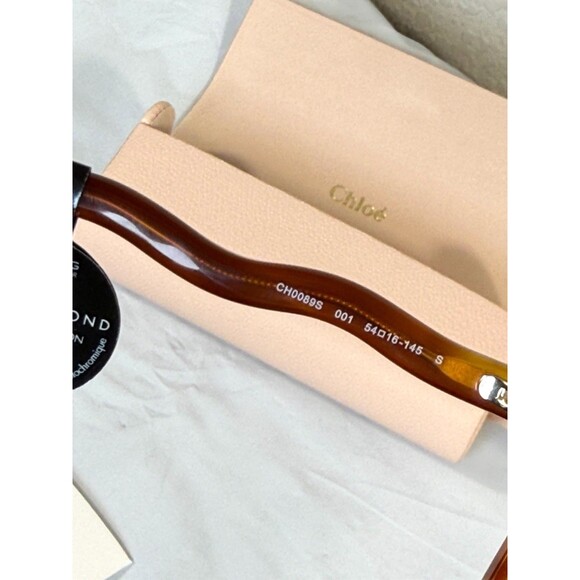 Chloe Havana Cat Eye Women Sunglasses Blue Light Photochromic CH0089S 001 New main image 5